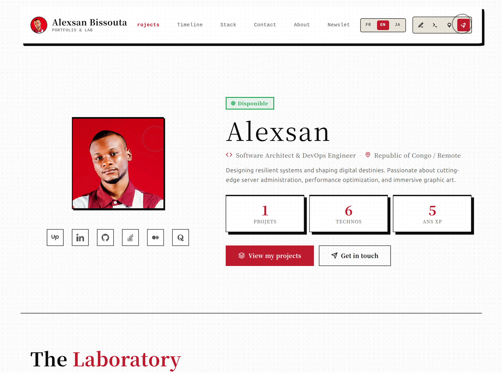 Screenshot 4 de Alexsan Dev Folio - Portfolio & Admin Panel